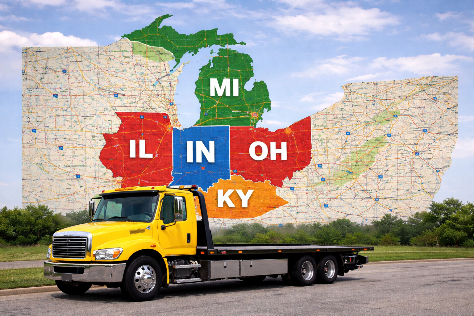 Interstate Towing Services To and From Indiana